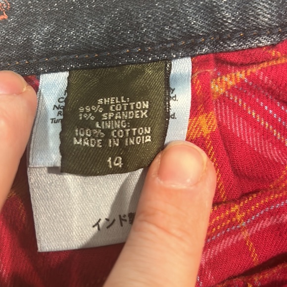 Eddie Bauer size 14 cotton lined jeans. NWOT - Picture 2 of 3